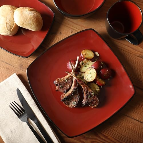 Gibson-Soho-Lounge-Square-Reactive-Glaze-Dinnerware-Set-Red-Service-for-4-16pcs