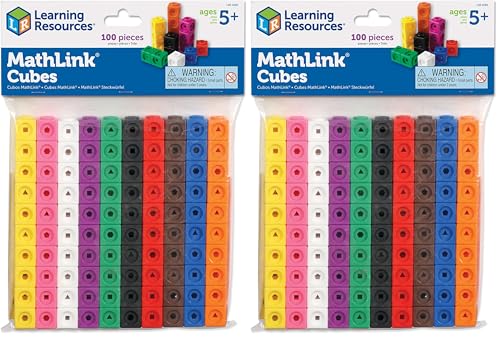 Cubes mathématiques MathLink Learning Resources pour apprendre à compter dès 5 ans