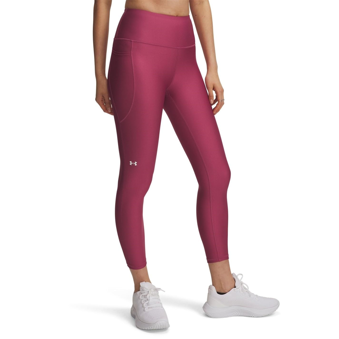 Under Armour - HeatGear Armour High No-Slip Waistband Ankle Leggings, Leggings Donna