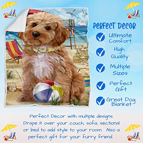 Pet-Friendly-Beach-Cockapoo-Dog-Blanket-Lightweight-Super-Soft-Cozy-and-Durable-Bed-Blanket-Animal-Theme-Fuzzy-Blanket-for-Sofa-Bed-Couch-BLNKT55876-50x60-Woven - Cucciolini Doodles   Pet-Friendly-Beach-Cockapoo-Dog-Blanket-Lightweight-Super-Soft-Cozy-and-Durable-Bed-Blanket-Animal-Theme-Fuzzy-Blanket-for-Sofa-Bed-Couch-BLNKT55876-50x60-Woven