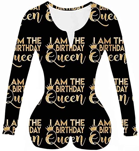 MissShorthair Onesies Women Sexy, Cute Onesie Pajamas for Women Long Sleeve Cookie Monster Large2