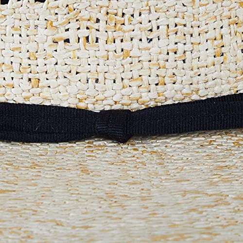 Bangora HD Burlap Open Crown 5" Brim Ivory2