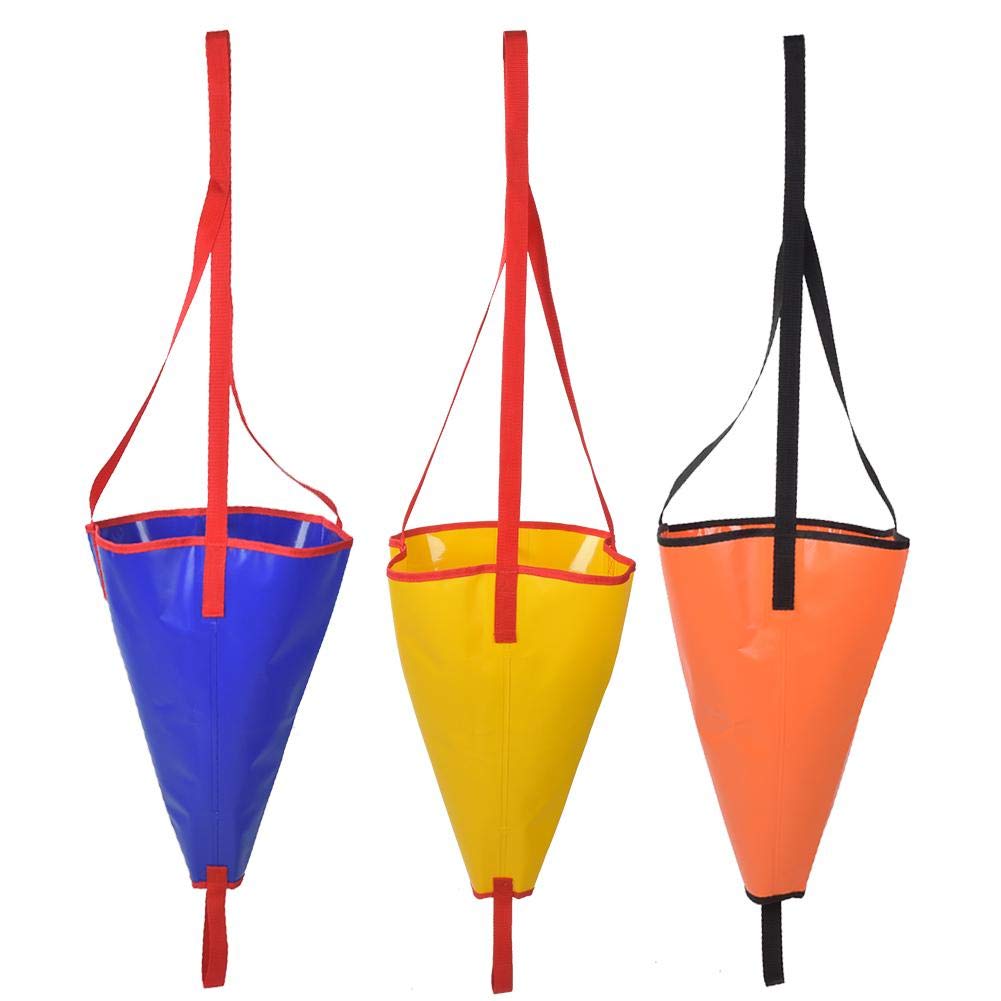 Alomejor Sea Anchor Drogue PVC Heavy Duty Sea Anchor Drogue Drifting Brake Usado para Reducir La Velocidad de Su Embarcación