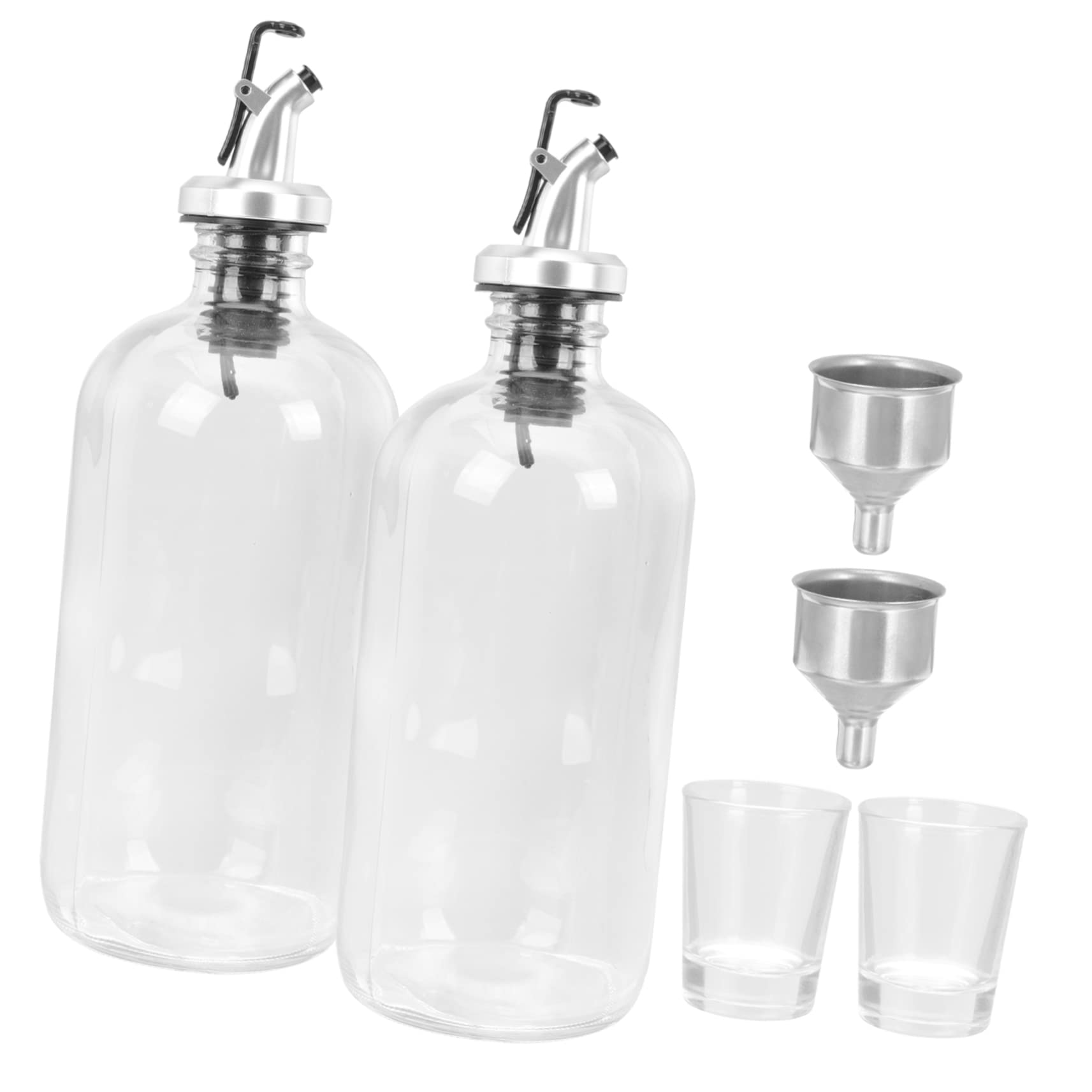 HOOTNEE 500ml Glass Mouthwash Dispenser Reusable Cup Bathroom Wall Mount for Home