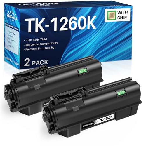 Toner TK-1260 noir compatible Kyocera ECOSYS PA4000x PA4000wx pack de 2