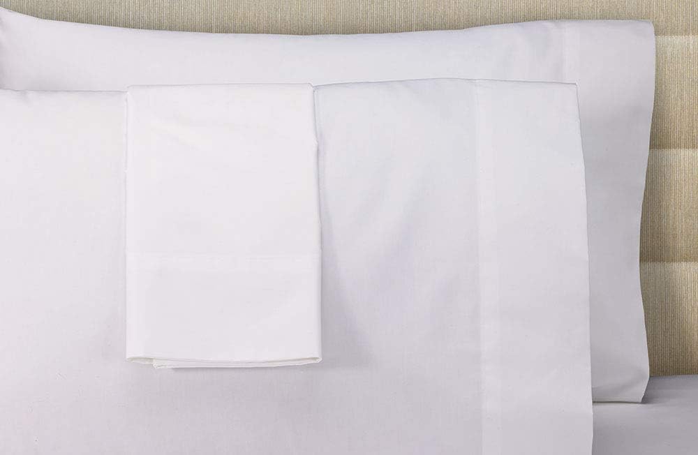 Courtyard Hotel Signature Pillowcases - Soft, Breathable Cotton Blend Pillowcases Exclusively for Courtyard by Marriott - White - Set of 2 - Queen