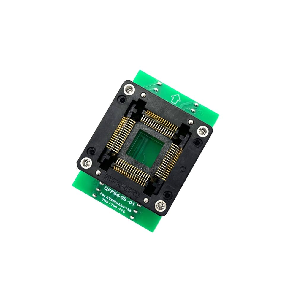 TQFP64-08 Testing Socket for T76 Programmer Secure Locking Soldering Required