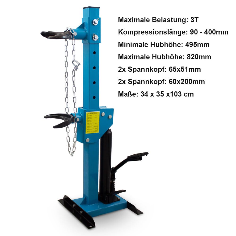 Bituxx 3T KFZ Werkzeug Hydraulischer Federspanner Federbeinspanner Federbein Spanner