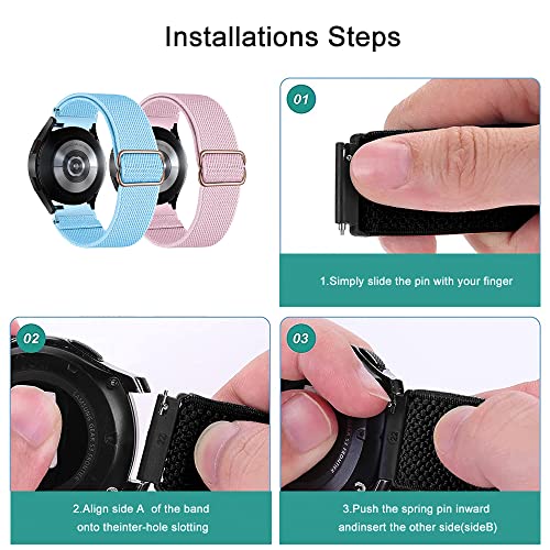 GiiMos Cinturino regolabile da 20 mm compatibile