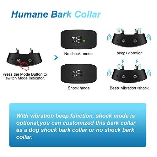 Bark Collar for Small Medium Large Dogs 5-150 Lbs,Bark Collar with Adjustable Sensitivity and Intensity Beep Vibration… - Image 5