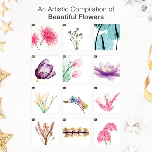 RED EMBER Essence of Flowers 2026 Wall Calendar 12 Month | 12 inch x 24 ...