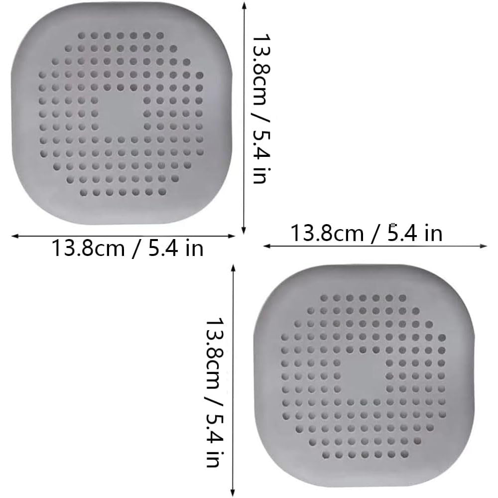 2 Pcs Protection de Drain de Silicone, Filtre Evier de Cuisine avec Ventouse, Filtre de Couverture de Drain de Baignoire, Filtre D'éVier de Cuisine Et Salle de Bain.