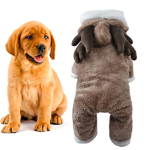 ULTECHNOVO Natal CÃ£o Roupas LÃ£ Eik Traje Com Capuz Animal de EstimaÃ§Ã£o Casaco de Malha Com Capuz