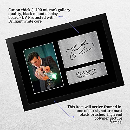 HWC Trading Matt Smith A4 Incorniciato Firmato