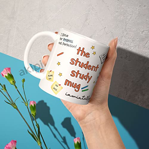 Image of The Student Study Mug - Perfect Back-to-School or College Gift for Student - 11oz Ceramic Coffee Cup ARM579