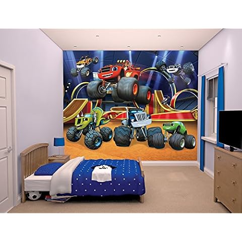 Walltastic Blaze and The Monster Machines Wallpaper Mural, Multi-Colour Cover