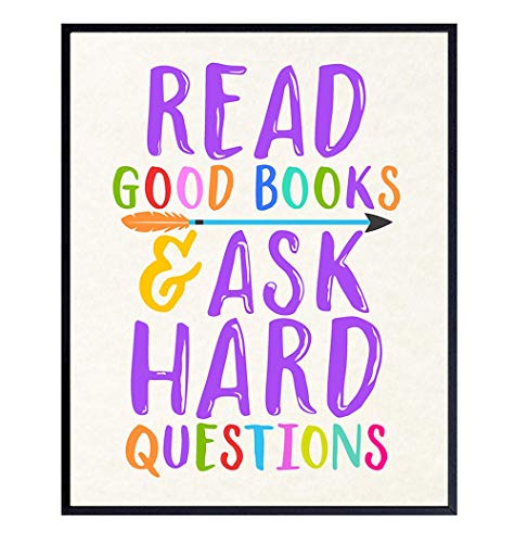 Motivational Reading and Learning Wall Art Poster -...