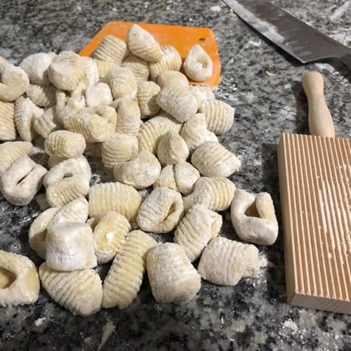 Tabla para Gnocchi y Fabricante de Pasta Gnocchi – Tabla de Pasta Cavatelli de Madera de Haya Natural para Pasta Casera Perfecta, 21,5 x 8,5 x 2,0 cm – Regalo Ideal para Amantes de la Pasta, 1 Unidad miniatura 3