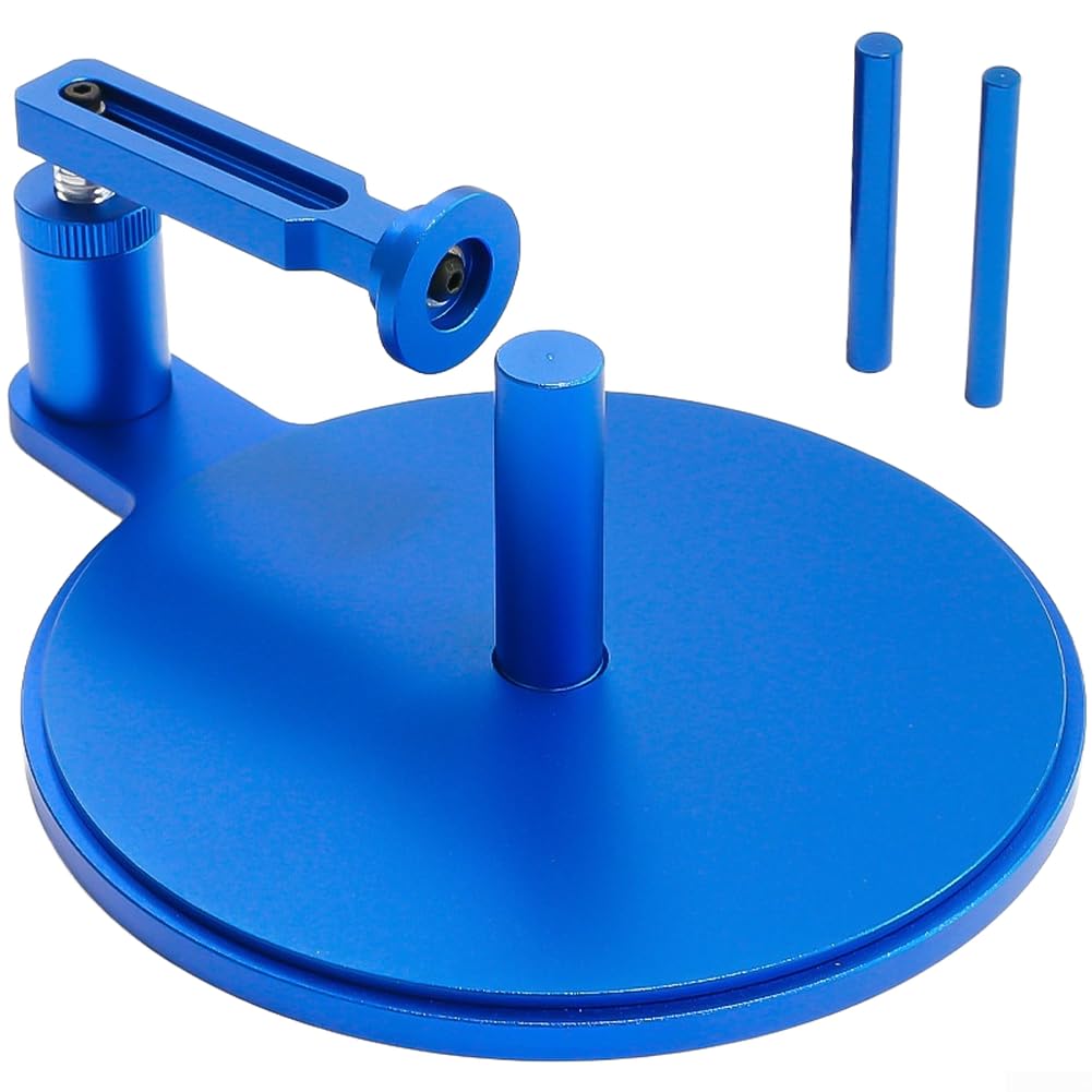 Applicatore di colla per pneumatici per camion Rc realizzato in metallo robusto con tre metodi di regolazione e mozzi di dimensioni multiple per modelli 1/8 verde (blu scuro)