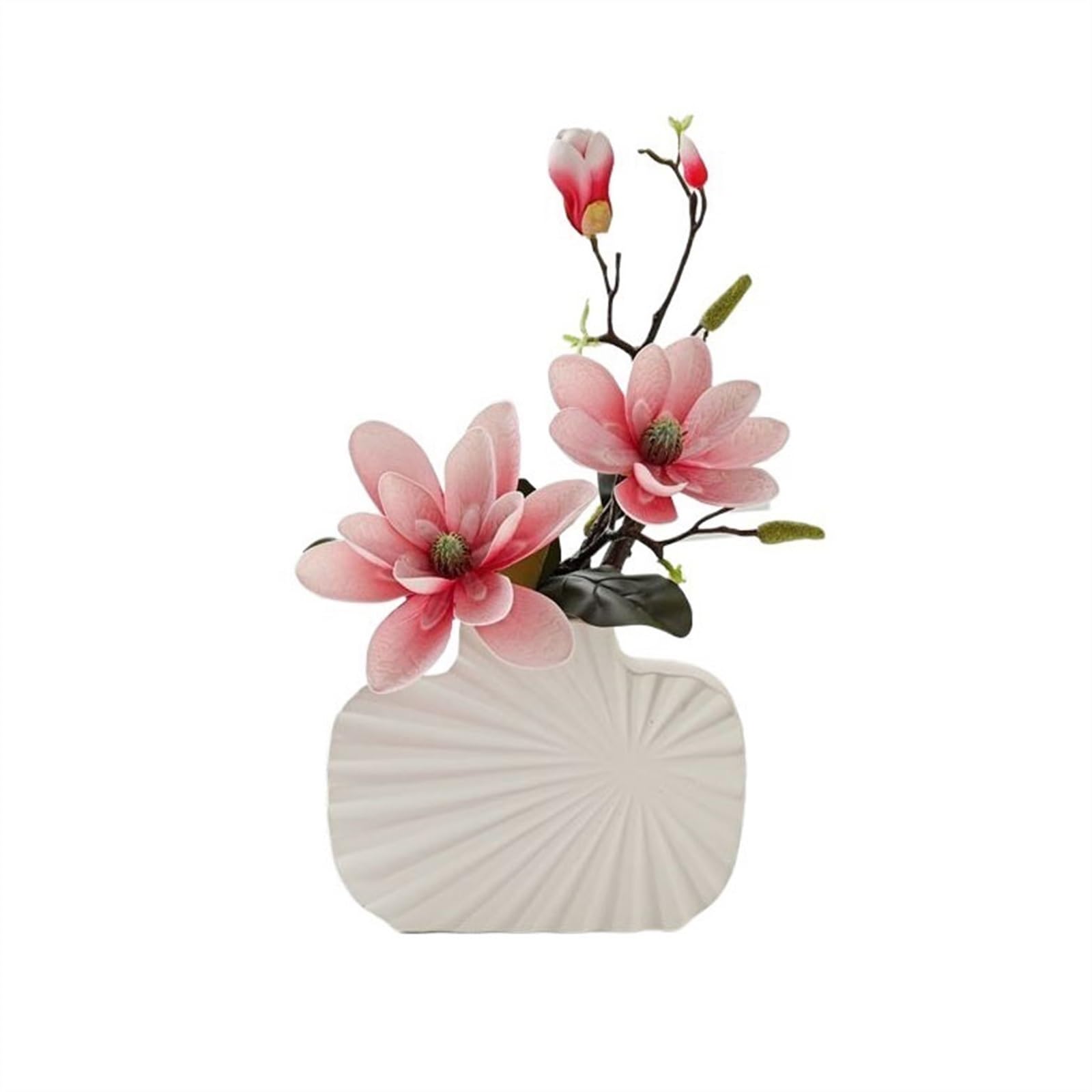 K5C7S3W9D6 Faux flowers Modern Simple Magnolia Fake Flower Arrangement Living Room Simulation Bouquet Vase Hotel Decorations Wedding Decoration