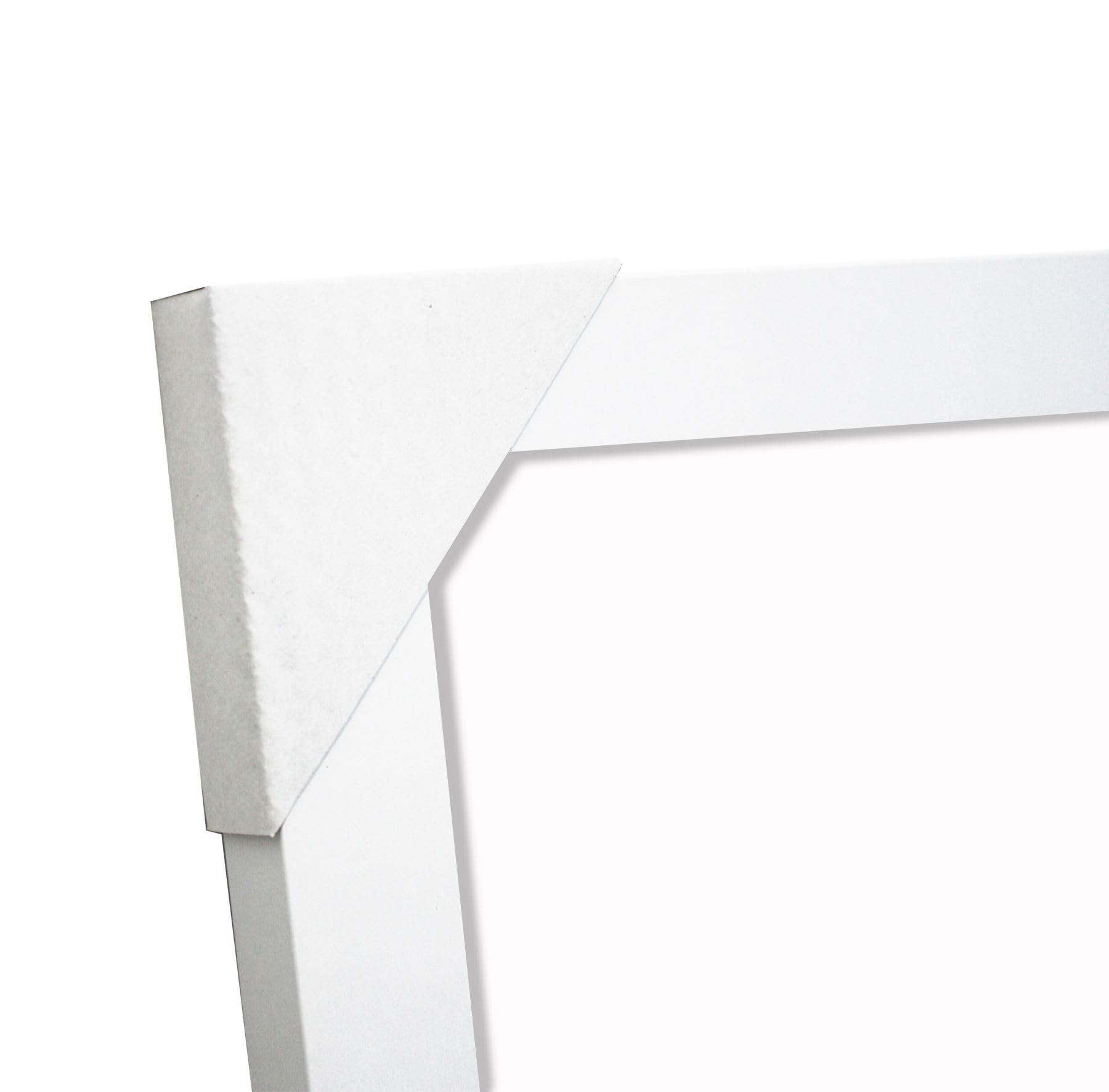 Close Up Cornice per poster | decorazione in legno bianco – bianco | in MDF, con parete posteriore e vetro PVC infrangibile | larghezza profilo 40 mm | per poster, stampe artistiche, collage e molto