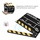 Acryl Director Clapboard, 30x25CM professionelle Filmfilm Action Clapper Board mit Magnetstift(Schwarz Gelb)