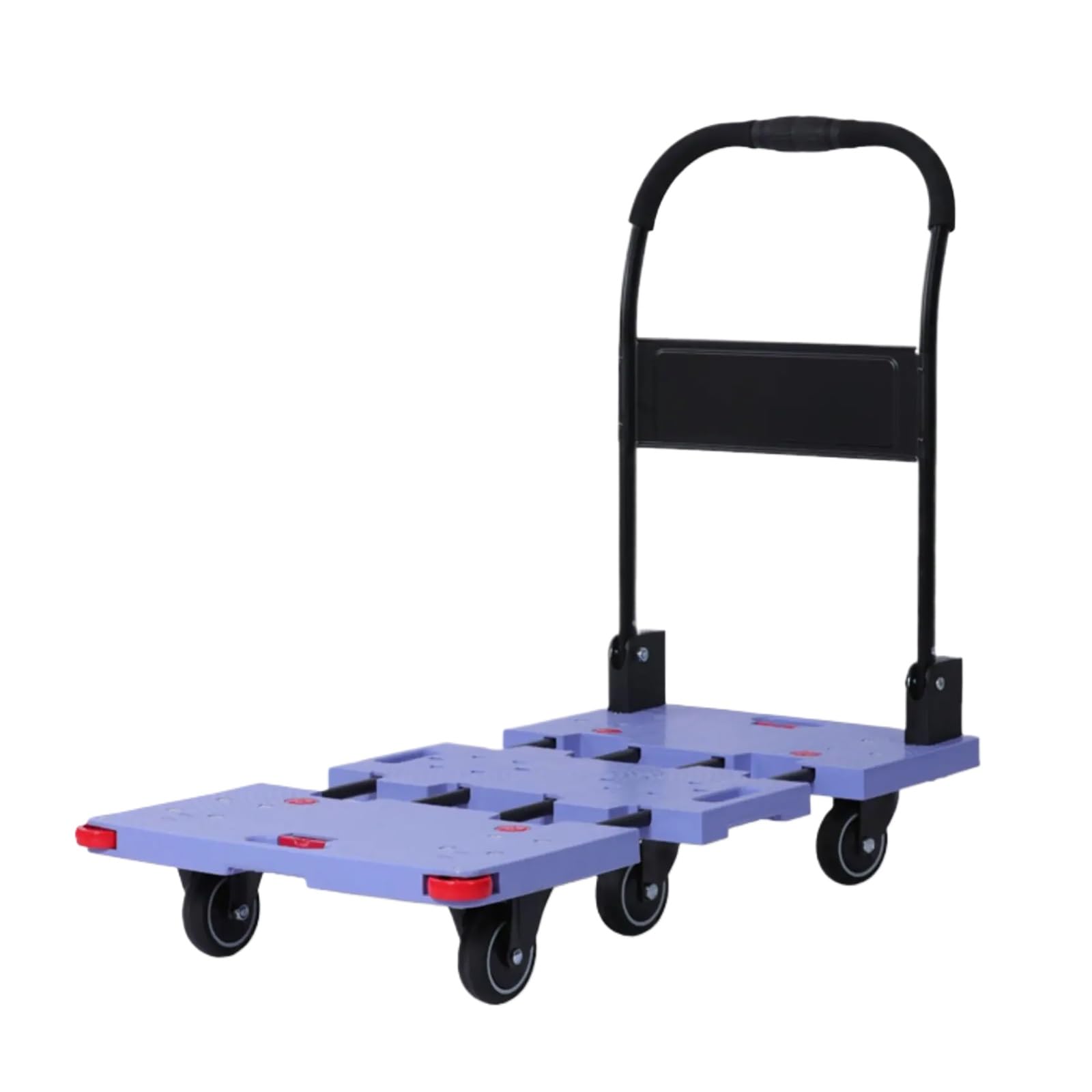 LKLNKVL Handcart, With 6 Wheels, Retractable Chassis, Load Capacity 400kg/880lbs, Suitable for Home and Commercial Use(Purple)