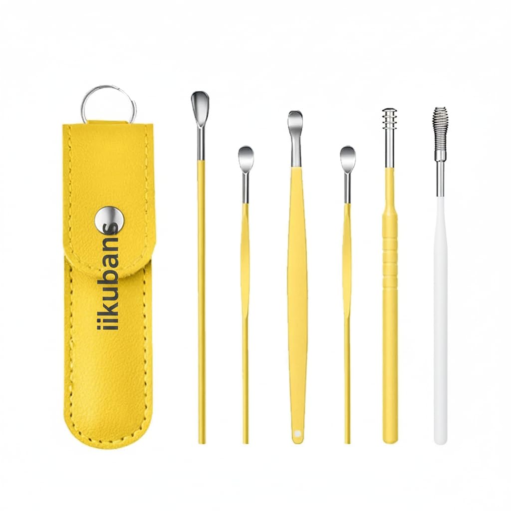 Ear Wax Removal Tool Kit, Stainless Steel Ear Cleaning Spoons Set with Portable Case, 6-Piece Ear Care Tools-picture-20