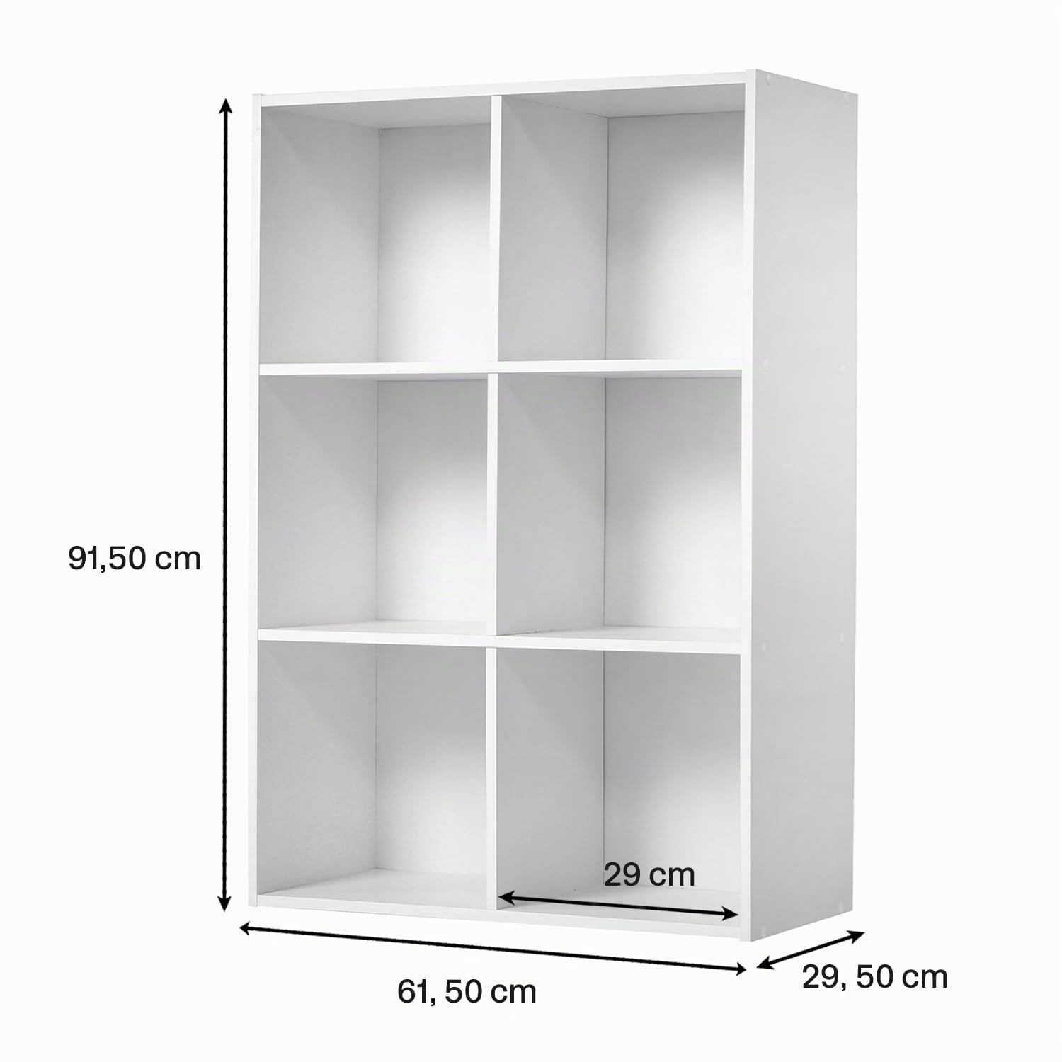 CaliCosy Etagère de Rangement 6 Cases