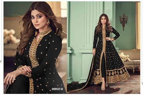 Image of Henith Collection Indian /Pakistani Ethnic Wear Embroidered Anarkali Suit Anarkali Gown for Women