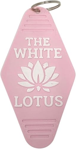 FRESHe Llavero de loto blanco, etiqueta decorativa para centro turístico y spa, fabricado en Estados Unidos, Rosado FRESHe Llavero de loto blanco, etiqueta decorativa para centro turístico y spa, fabricado en Estados Unidos, Rosado