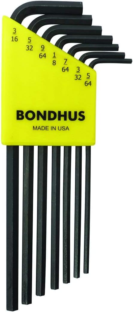 Set 7 Hex L-Wrenches (5/64-3/16") - Long