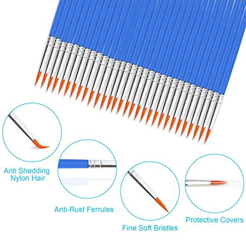 60 Pcs Paint Brushes Bulk, Mini Round Paint Brush, Small Tiny Painting Brushes For Kids Classroom Crafts Acrylic Oil Watercolor Face Painting, By Phszz #TOP3