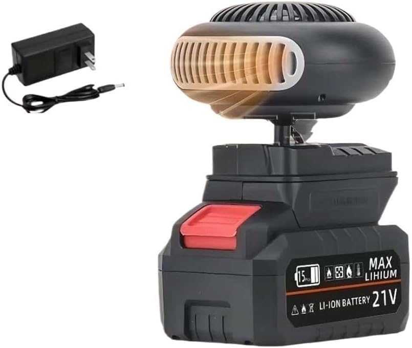 Calentador portátil con batería con diseño anti inclinación, calefacción de larga duración, batería de 1500 mAh, se adapta fácilmente a cualquier