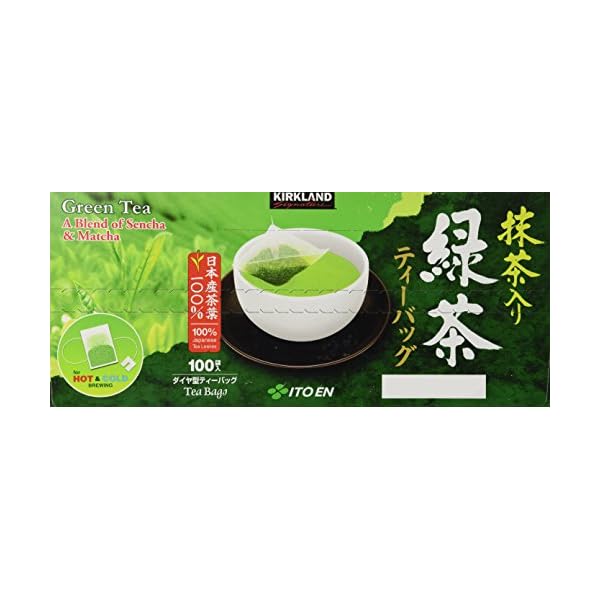 Kirkland Signature Ito En Matcha Blend, 100 Japanese Green Tea Leaves