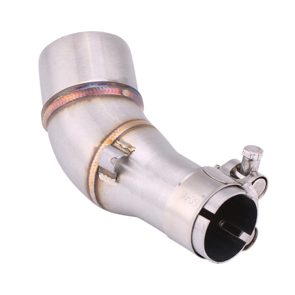 Jadeshay Connecteur Tuyau Échappement Moto – Adaptateur Intermédiaire Inox Pour R25 R3 2015-2018, Embout Système Échappement Durable
