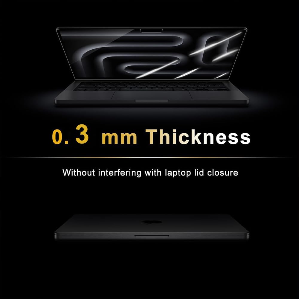 Protection d'écran en verre trempé 9H HD pour MacBook Pro 14" Puce M5 (2025)