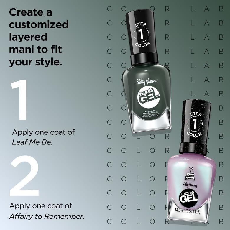 Sally Hansen Miracle Gel™ Leaf Me Be, esmalte verde miniatura 3