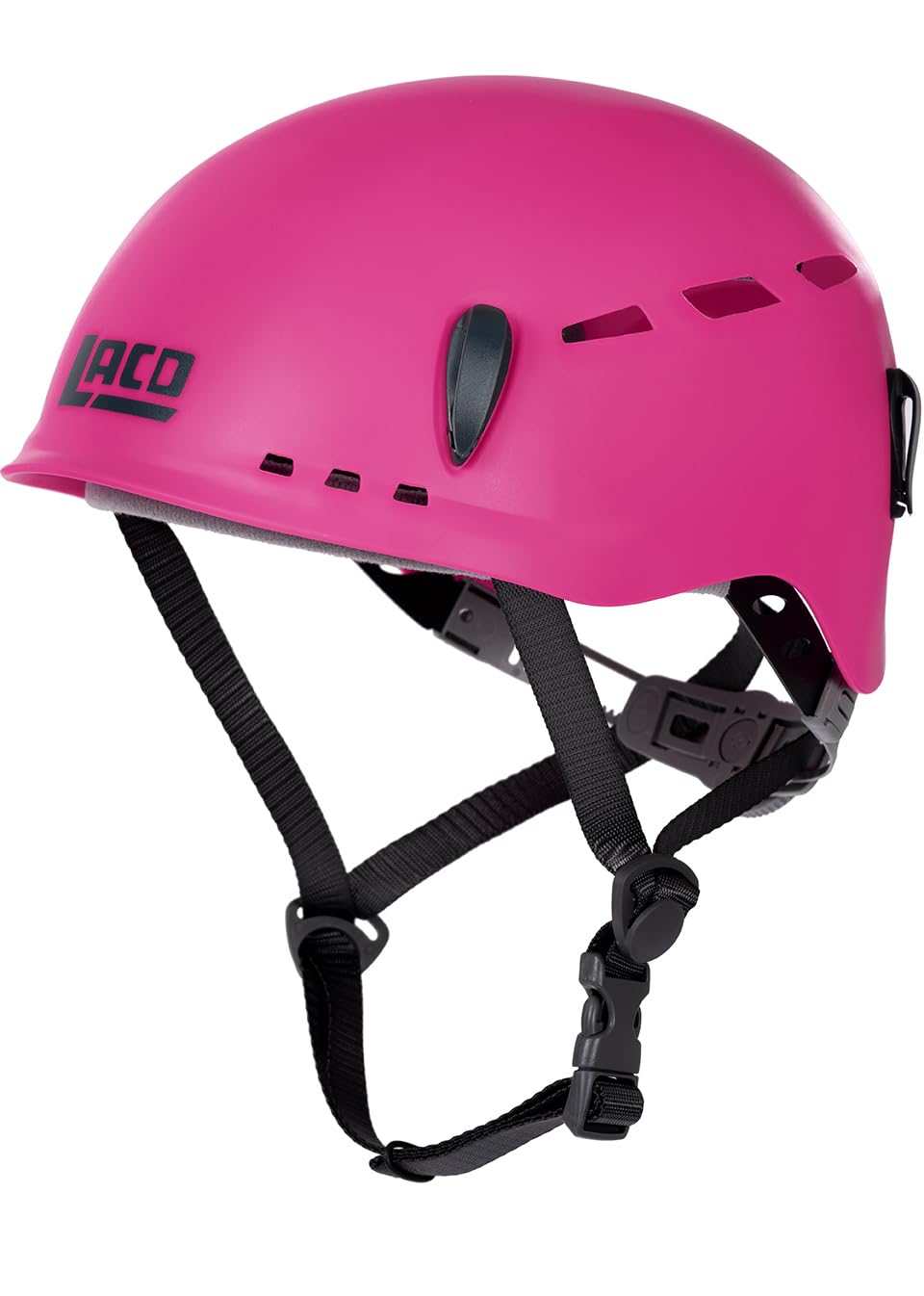 LACD Klettersteigset Pro EVO 3.0 + Klettergurt Start Größe S + Helm Protector 2.0 pink