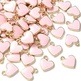 💗 Vielseitig Einsetzbar: Diese love heart charms enamel eignen sich für verschiedene Bastelprojekte wie Armbänder, Ohrringe, Halsketten und Schlüsselanhänger. Lassen Sie Ihrer Kreativität freien Lauf!