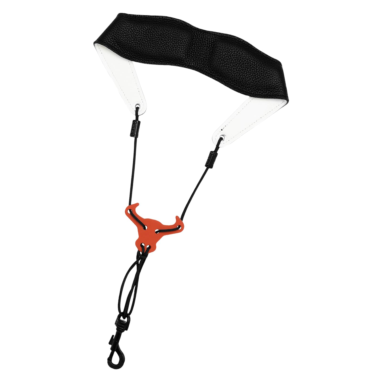 mioosho Leather Neck Strap Comfortable Saxophone Strap Adjustable Length Neck Padded Saxophone Strap Harnesses Neck Bands