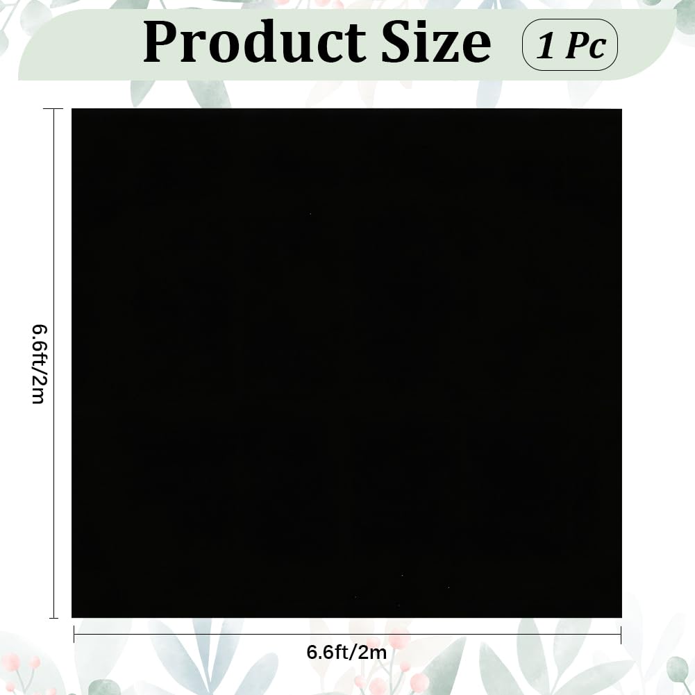 CREATCABIN Housse de Fond Noire pour Arche de Mariage Carrée Toile de Fond Extensible en Spandex Épais pour Mariage Anniversaire Cérémonie Banquet Photographie et Décoration 200x200cm