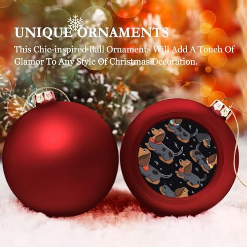 Décorations de Noël teckel résistantes pour éviter la casse des boules - 5