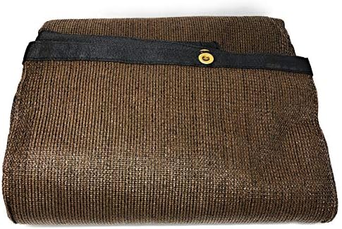 FENCESMART4U5’ X 50’ Dark Brown UV Rated 85% Blockage Fence Privacy Screen Windscreen Shade Cover Fabric Mesh Tarp W/Grommets (145gsm)