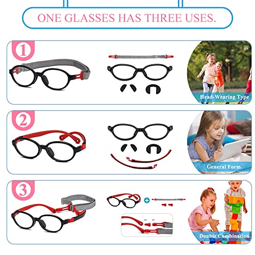 Image of SooGree Blue Light Blocking Glasses for Kids Boys Girls,Computer Screen Gaming TV Phone Glasses Anti Glare & Eye Strain
