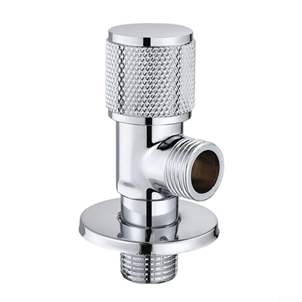 Válvula Angular para Grifo, válvula Angular para Lavabo, válvula Angular para Grifo, conexión a Pared, válvula de Cierre de Agua de 1/2 Pulgada para Lavabo de baño, Inodoro, Cocina (