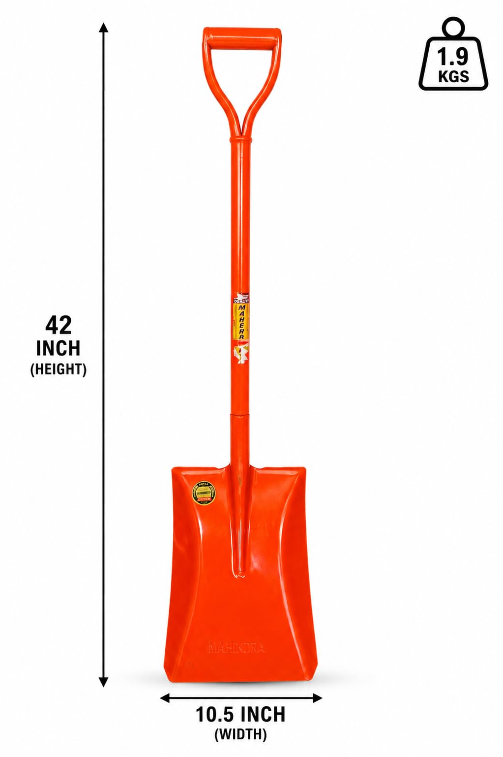 STELVO High Carbon Steel Shovel [BELCHA] with D-Handle
