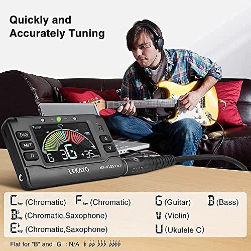 Accordeur de guitare métronome numérique, accordeur de métronome LEKATO avec fonction de génération de tonalité Volume… - Les Beatles, Paul McCartney, John Lennon, RIngo Starr, George Harrison Accordeur de guitare métronome numérique, accordeur de métronome LEKATO avec fonction de génération de tonalité Volume… – Image 4