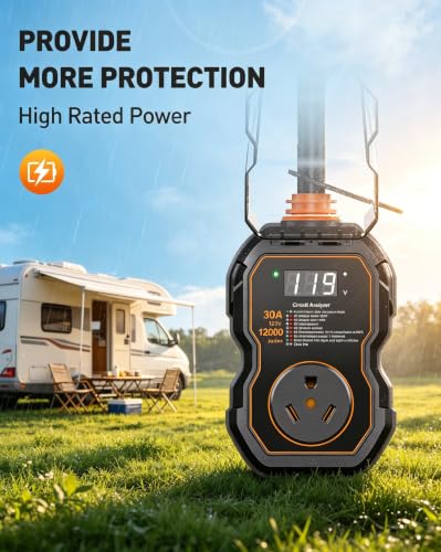 Image of GEARGO RV Surge Protectors 30 Amp, ๐๐๐๐ ๐๐จ๐ฉ-๐๐ซ๐๐๐๐ 12000J