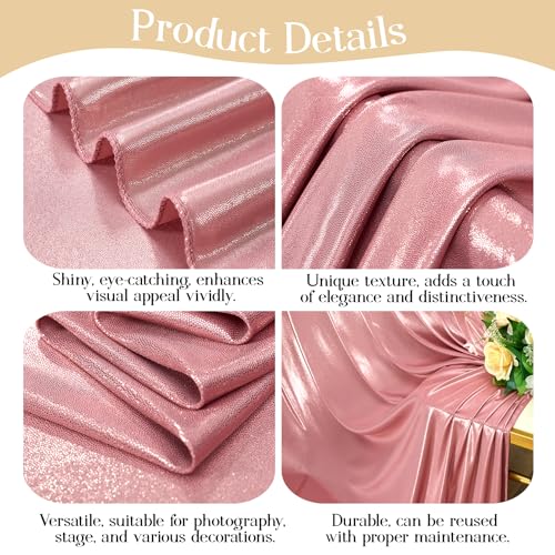 Cortina Fondo Dorado Rosa 10x10ft 2 Paneles miniatura 4